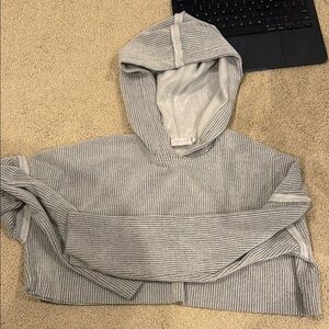 Women's Gray Hooded Sweater